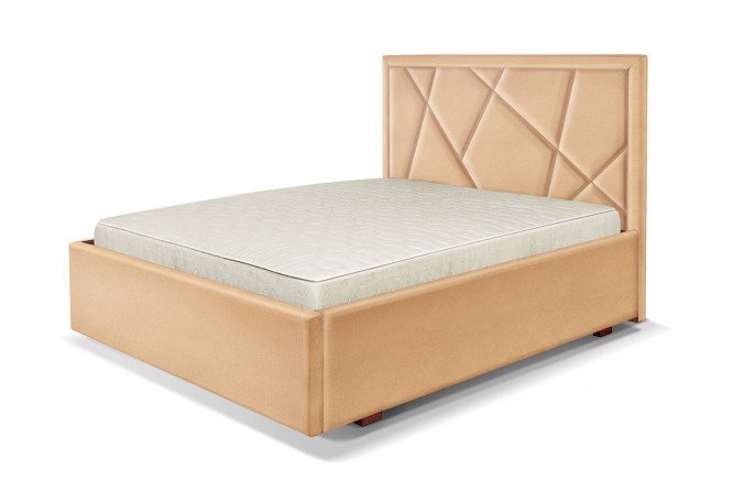 Bed with lifting mechanism Golf beige 160x200 cm