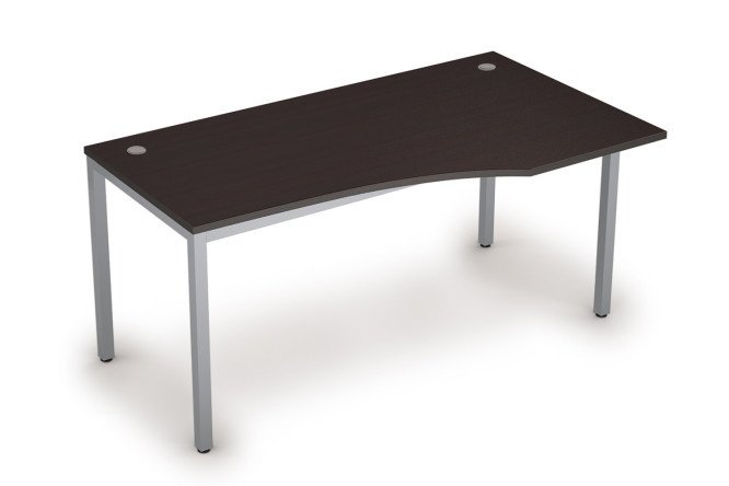 Curvilinear table right Avance 160x75x90 cm