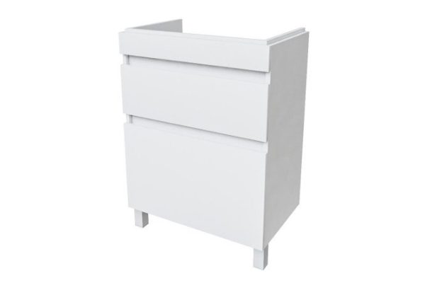Floor stand with drawers IDDIS Zodiac ZOD6CBFi95 59.2 cm, frame color white, facade white