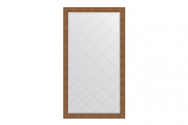 Floor mirror with engraving in a baguette frame EVOFORM BY 6392 copper chain mail 112x202 cm