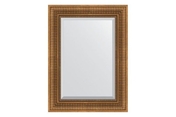 Wall mirror with bevel in a baguette frame EVOFORM bronze aqueduct 67x97 cm
