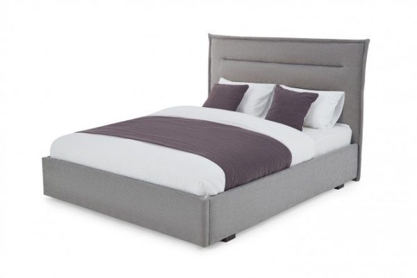 Bed with lifting mechanism Stella color gray 180x200 cm