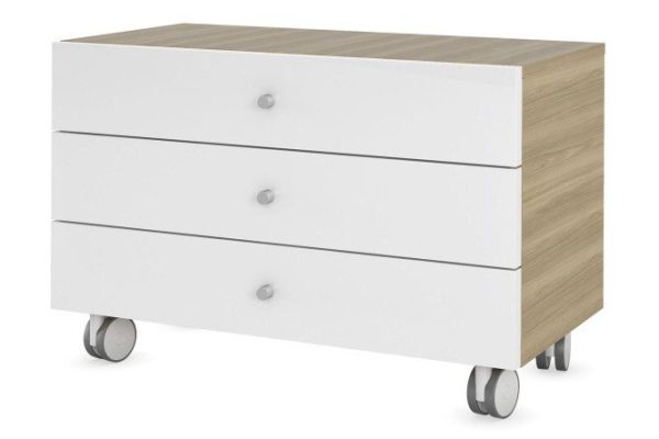 Roll-away cabinet KYU DM with 3 drawers 80x50x43.8 cm