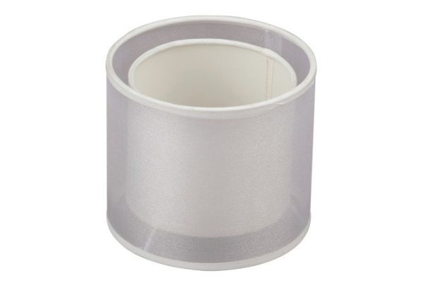 Double lampshade VITALUCE VL0479P cylindrical E14, Textile