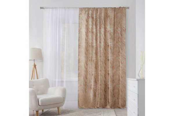 Tape curtain MICASA Mirel 180x280 cm, 1 piece, brown