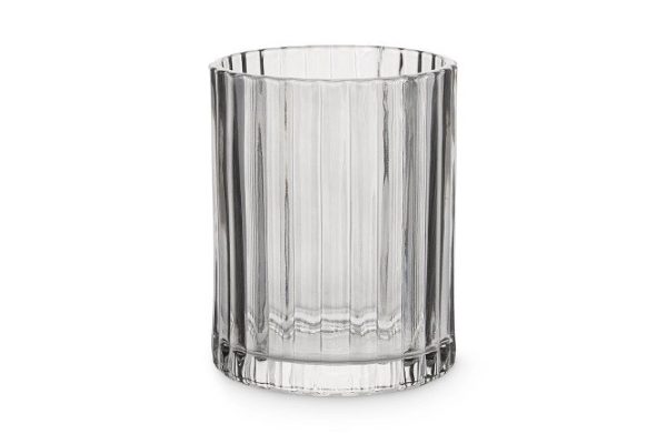 Glass for toothbrushes EVIO Edison 7.5x10.3x7.5 cm, Glass