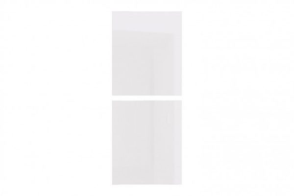 Set of fronts for a cabinet cabinet for City appliances, 59.6x71.6 cm, white gloss color