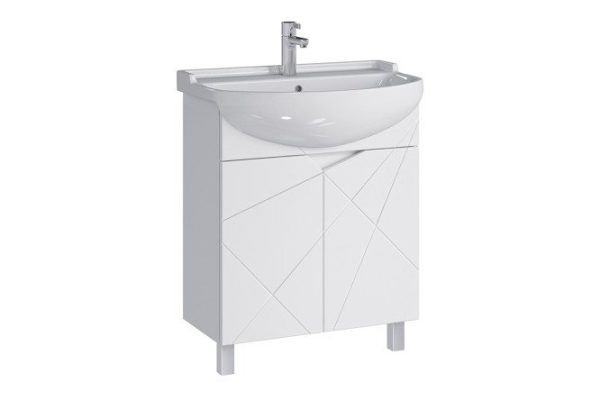 Floor stand Sanstar Cascade 349.1-1.4.1. 68.1 cm, frame color white, facade white