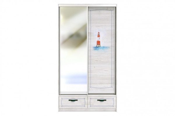 Sliding wardrobe Regatta 122.6x224.9x60 cm