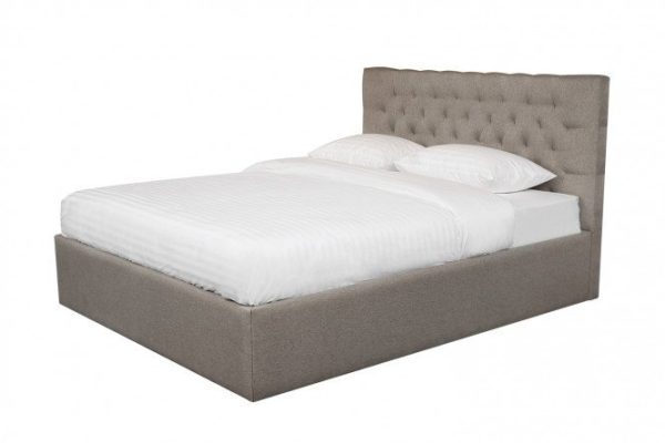 Bed with lifting mechanism Darina color gray-brown 180x200 cm