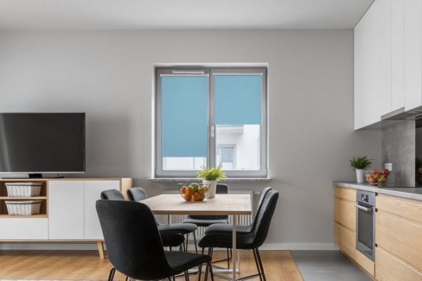 Roller blind MICASA Nicol Silver menthol color, 43x175 cm