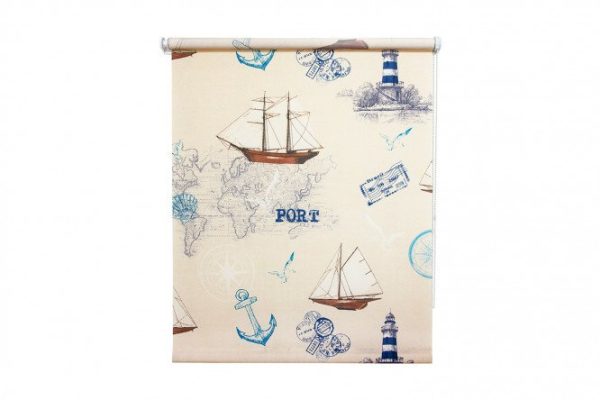 Roller blind COMFORT Port color beige, 60x175 cm