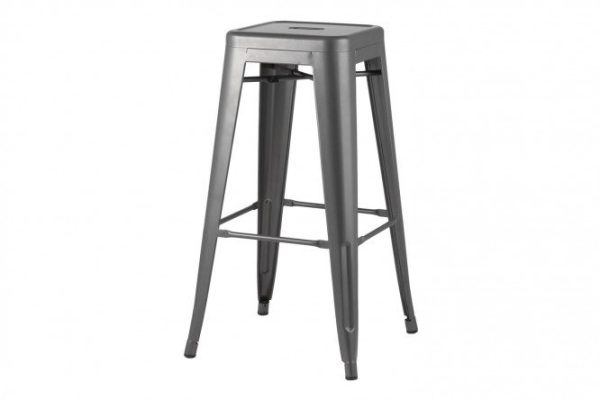 Bar stool Tolix 45x84.5x51.5 cm, matte silver color