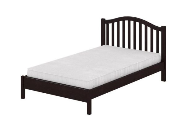 Bed with low footboard XIX MT wenge color 90x200 cm