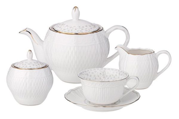 Tea set Lefard Vivienne 6 persons, 15 pcs., Porcelain