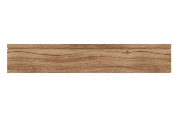 Decorative side wall for wall cabinets-ends Nicole 12.7x72 cm, natural Dijon walnut color