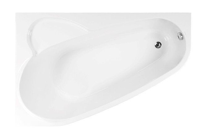 Wall-mounted bathtub VAGNERPLAST Selena VPBA163SEL3LX-04 Left 160x105 cm