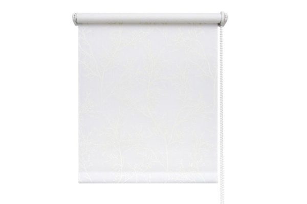 Roller blind Decofest Jardin Mini, white, 120x160 cm