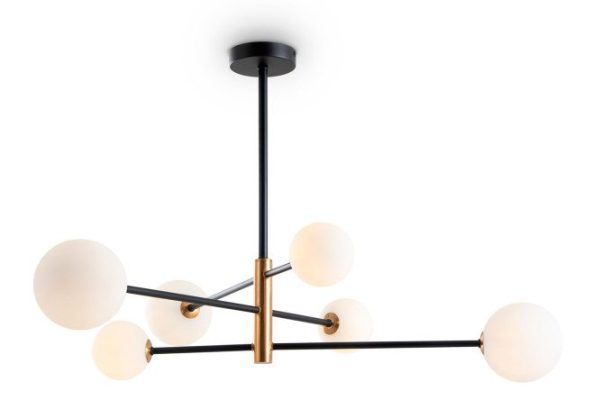 Ceiling lamp FREYA Modern Sphirity 15 sq.m., 98x58x98 cm, G9