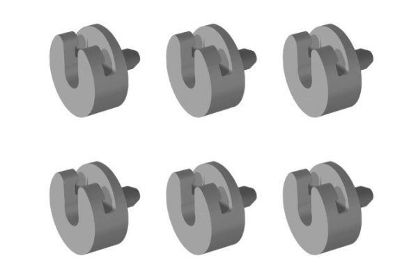 Plastic holders for Oscar wire shelf