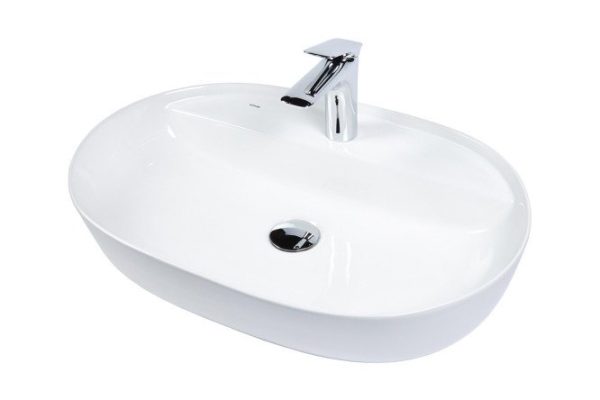 Countertop washbasin BOND Oval S01-600 Countertop, 60x13.5x40 cm