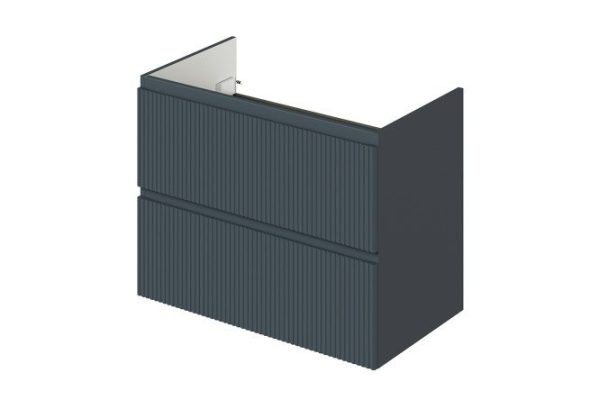 Wall-hung sink cabinet Kate 78.2 cm, frame color antarcite, front color antarcite