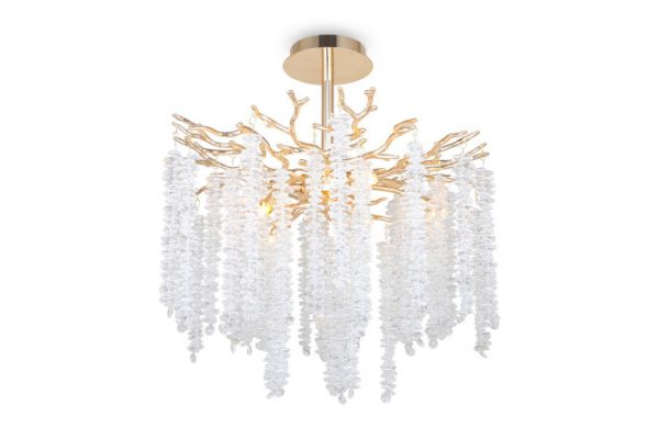 Ceiling lamp FREYA Mineral 16 sq.m., 46x52x46 cm, G9