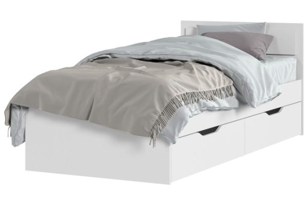 Harmony bed with drawers, white 160x200 cm