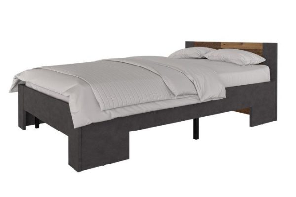 Kristoff bed 120x200 cm mater color, old style