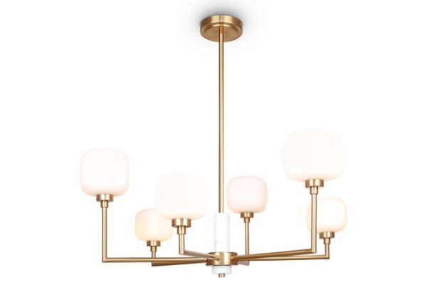 Ceiling lamp FREYA Modern Tender 20 sq.m., 69x48x69 cm, G9