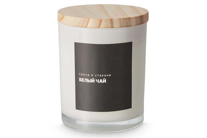 Candle in a glass 23HDL0829-C69 8 cm