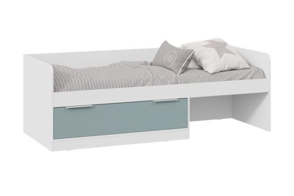 Combination bed Marley type 1 80x200 cm color white, blue-gray