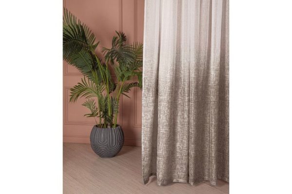Gradient tulle 300x260 cm, 1 piece, white, brown