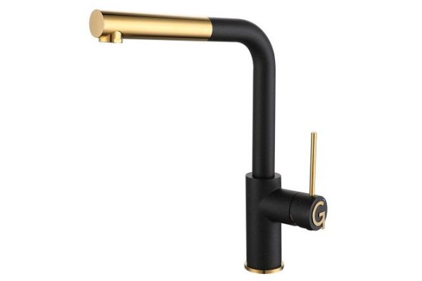 Kitchen mixer RIVELATO Albano 1573503 nero oro