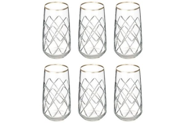 Set of glasses 197-1020 480 ml, Glass, 6 pcs.