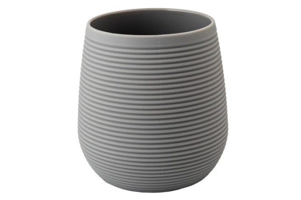 Toothbrush cup Stripe 8.7x9.3x8.7 cm, Plastic