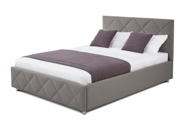 Bed with lifting mechanism Nemi color gray 160x200 cm