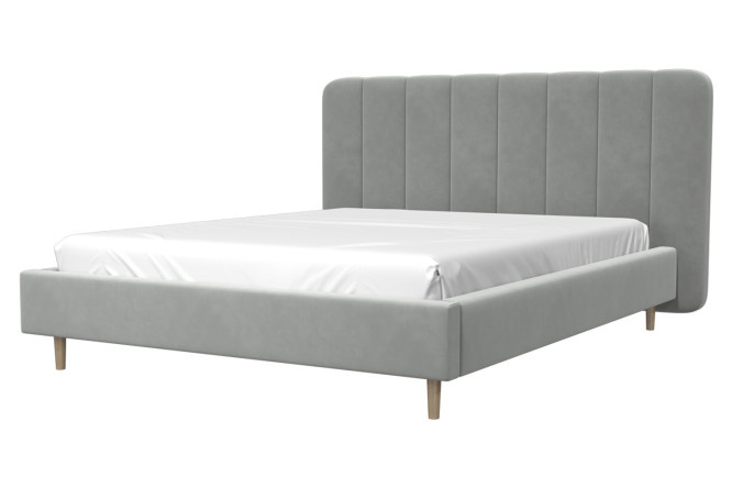 Bed with lifting mechanism Rino color gray