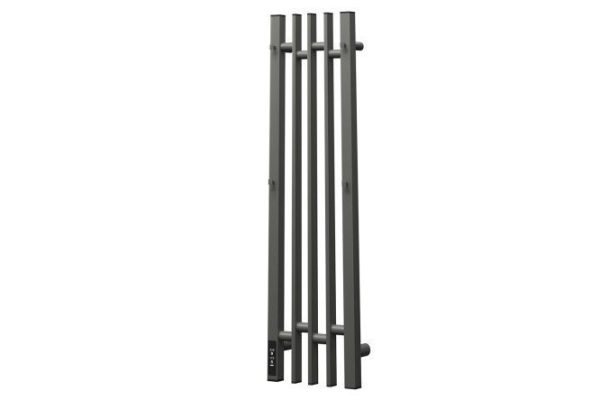 Electric heated towel rail Freya P2, graphite shine PN20738GB 21x80x10.5 cm