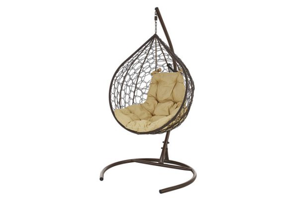 Hanging chair TropicaBrown 95x120x70 cm, color brown