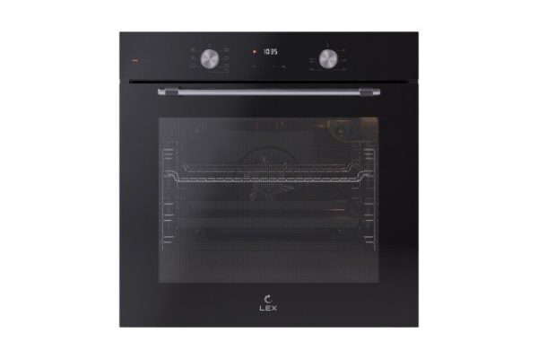 Electric oven EDP 671 BL MAX, black, stainless steel 59.5x59.5x54.7 cm
