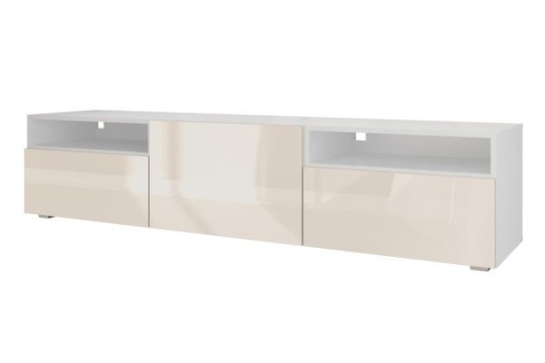3vrdryawadkfhcb2uuiw80kldpi6szwd.jpg Cabinet Oscar Amika 180x40 with door, 2 drawers and 2 shelves, white / cashmere gloss