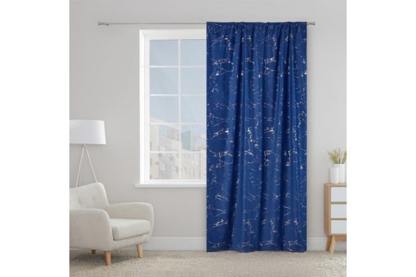 3w5tsv8dat4y28rldzpyxovseusxhg4w.jpg Curtain MICASA Faro 150x260 cm, 1 piece, color blue, gold