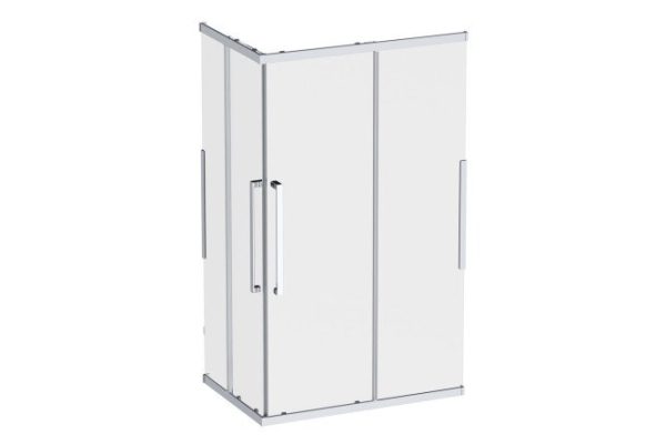Floor-mounted shower enclosure AM.PM Func Square Slide 120x80 cm W84G-403-12080-MT