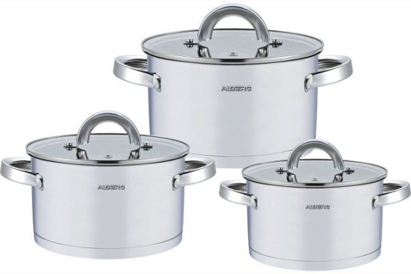 Set of pans with lids Gardez AL-2020 3 pcs.