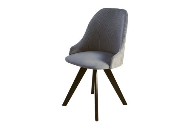 Tivos swivel chair, grey/wenge