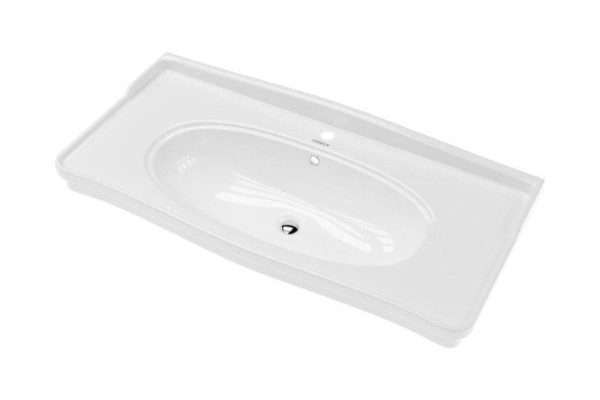 Washbasin Modern 105 4640021063583 Wall-hung, 106x24.5x50 cm