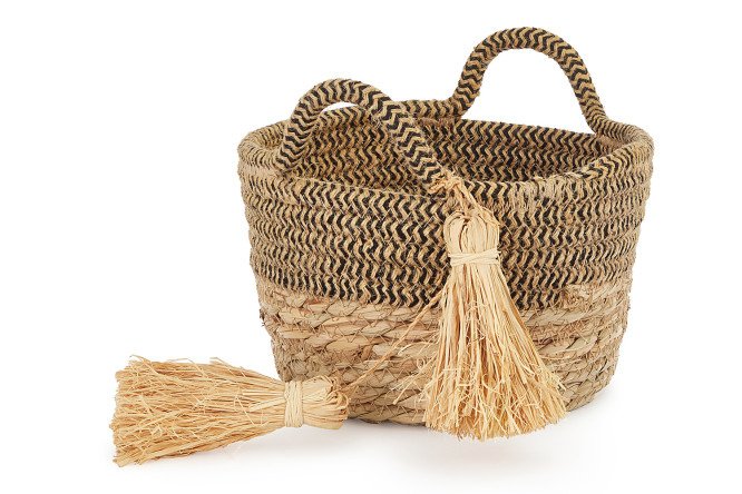 Basket with handles 601092 S 19x12x19 cm