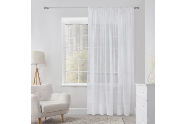 Tulle ESTUDI BLANCO Abelia 300x280 cm, 1 piece, white