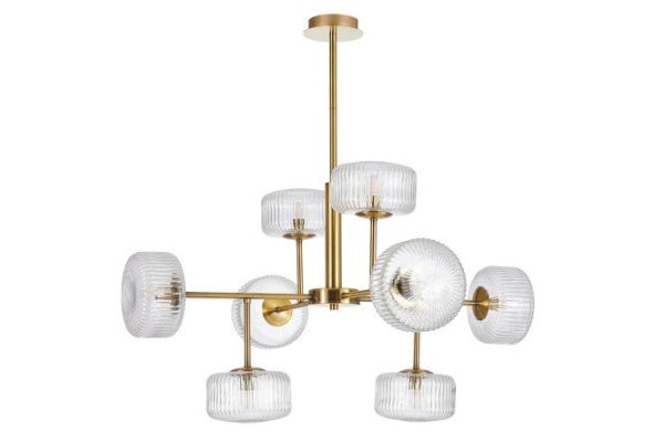 Hanging chandelier FAVOURITE Malinconia 15 sq.m., 84x80x84 cm, G9